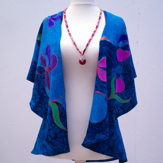 Unusual and Unique Silk Bolero