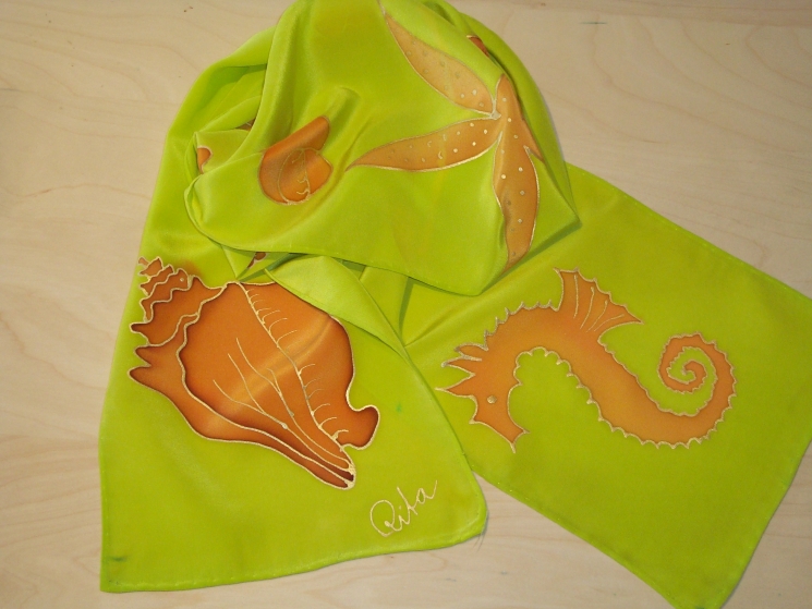 Rita's Lime Handmade Scarf