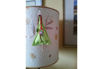 textile Christmas tree good luck charm 2017