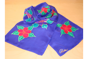 Rita's Blue Handmade Scarf