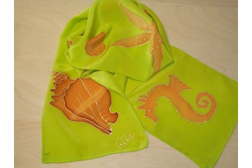 Rita's Lime Handmade Scarf